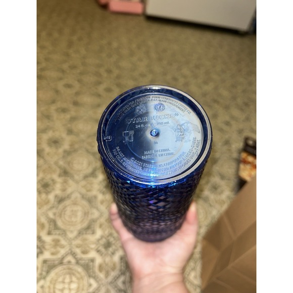 Lot Of 4 2021 Starbucks Cups 24oz Tumblers  Gold Pink Purple Blue - Picture 9 of 13